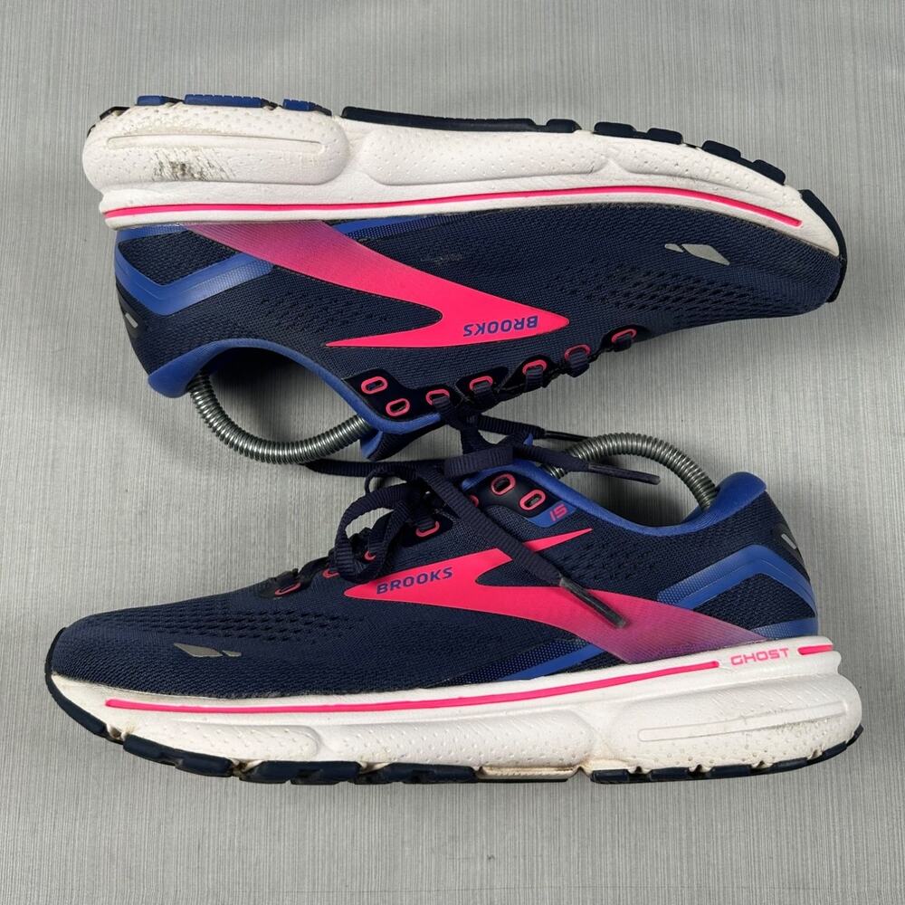 Brooks Ghost 15 GTX Womens Size 9 Blue Running Shoes Waterproof Athletic